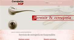 Desktop Screenshot of cerrajeriasagp.com