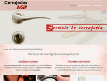 Tablet Screenshot of cerrajeriasagp.com